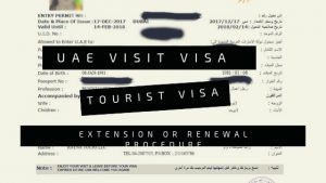 UAE VISIT VISA AND TOURIST VISA EXTENSION OR RENEWAL PROCEDURE