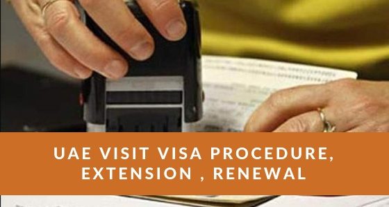 uae visit visa extension charges