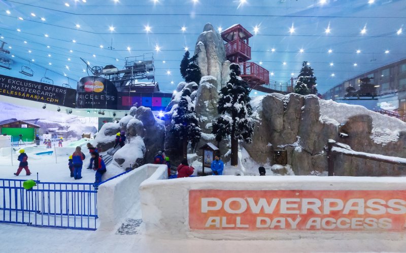 Ski Dubai is a snow park in dubai inside a mall.